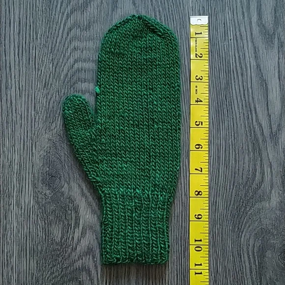 Hand Knit Alpaca Silk Mittens - Picture 7 of 9